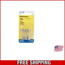 5x 15 Amp Fast Acting Glass