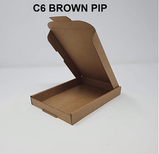 C6 A6 PIP BOX LARGE LETTER BROWN CARDBOARD  SHIPPING MAILING POSTAL ENVELOPES