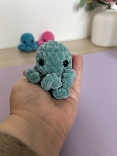 Handmade crochet octopus plush - octopus,