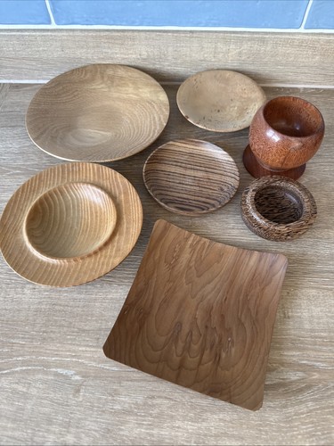 Vintage hand turned wood - turned,