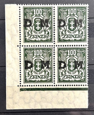 1923 German Danzig block of 4