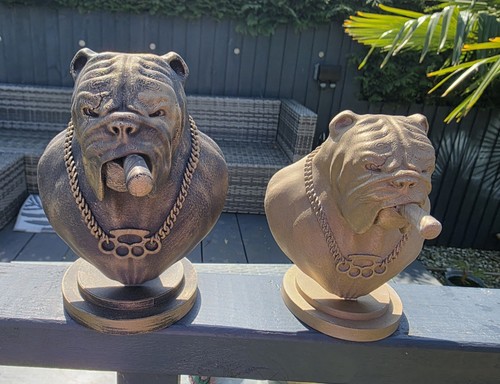 English bulldog bust 20cm - bust, 20cm–