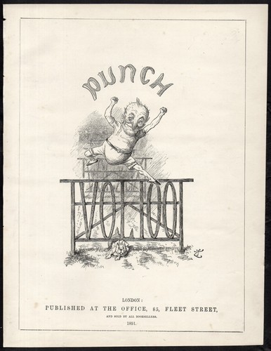 Punch title page 1891 sir - title, john