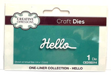 Creative Expressions HELLO Sentiment Cutting Die