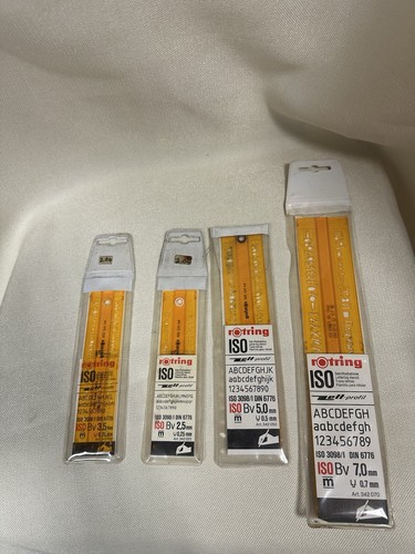 Rotring iso lettering - 4x,