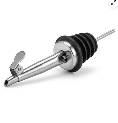 Stainless steel bottle pourer - stainless,