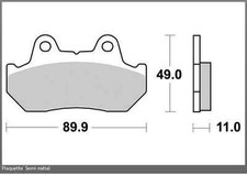 2 BRAKE PADS HONDA VT 1100 C