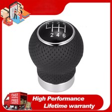 Universal 6 Speed Leather Manual Car Vehicle Gear Shift Lever Knob Stick