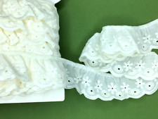 Quality Pale Cream Gathered