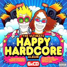 THE ULTIMATE HAPPY HARDCORE ALBUM - 6 X CDS MIXED DOUGAL & VIBES -CDJ CD RAVE DJ