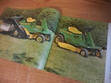JOHN DEERE 66 68 RIDING MOWERS BROCHURE LITERATURE AD