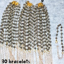 30 Handmade Faceted Glass Bead