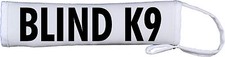 Blind K9 Dog Lead Slip Cover Available in colours Red, Blue Yellow, White 791