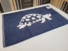 John Lewis Turtles Bath Mat Navy  80 X 50cm RRP £15