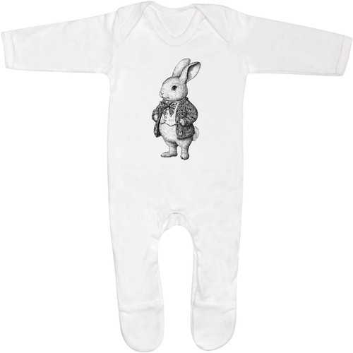 Vintage bunny wearing coat - 'vintage,
