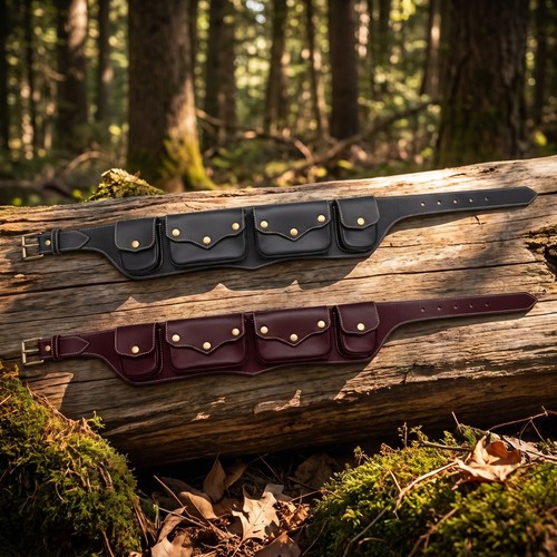 Handmade black leather - handmade, utility