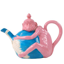 Antique Minton Majolica Monkey