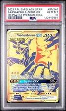PSA 10 Pikachu & Zekrom GX Premium Collection SM248 GEM MINT Graded Pokemon Card