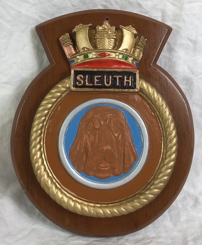Hms sleuth badge - sleuth, badge,