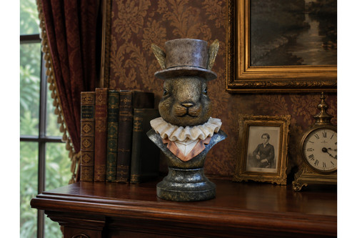 Large resin victorian bunny - victorian,