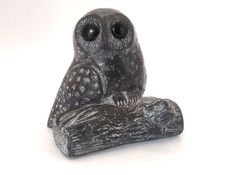 Inuit Carved Black Soapstone