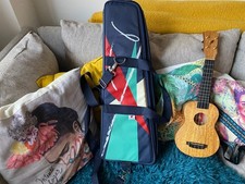 The Rebel Double Cream Soprano Ukulele – Solid Mango + Rebel Case + Extras 