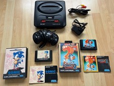 Sega Mega Drive II Console Bundle With Sonic 1 & 2 Fully Boxed, Ready2Play! VGC