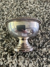 Silver Plated Small Round Footed  Urn Vase