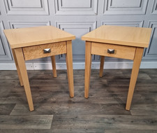 Pair 2 Modern Maple Veneer