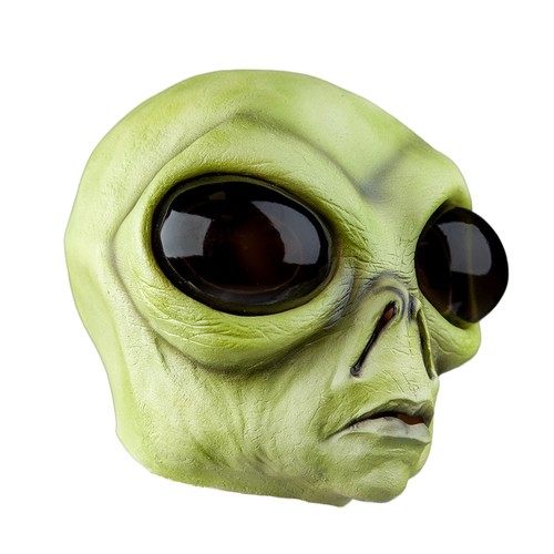 Alien mask latex - latex, green