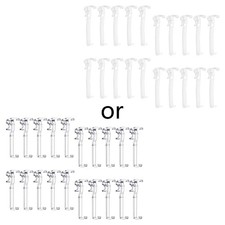 20Pcs 3.25 Inch Valance Clips Window Blind Clear Plastic Retainer Clamp