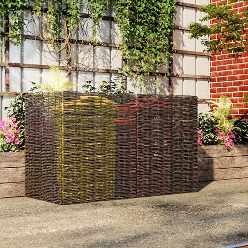 Garden dustbin triple - dustbin, wheelie