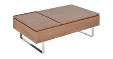 DFS Misto Double Coffee Table with Hidden Storage in Walnut RRP £499