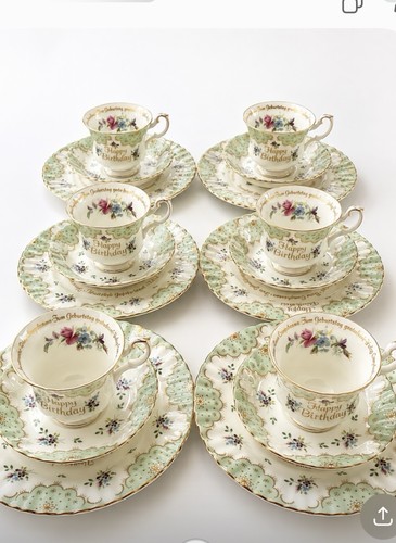 Vintage birthday teacup set - vintage,