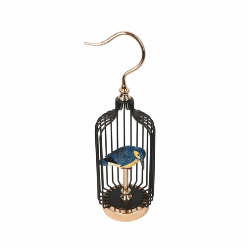 Birdcage with bird figurine - birdcage,