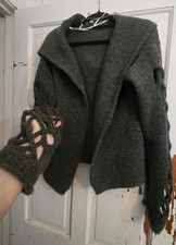 J&K Cropped Cardigan Openwork