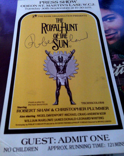 Robert shaw jaws signed - shaw, rare