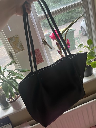 Black faux leather women - black, women’s