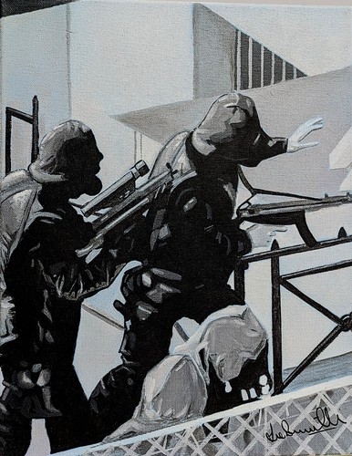 Sas oil painting canvas - on,