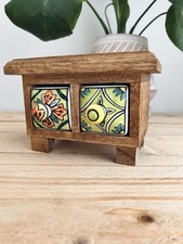 HANDMADE INDIAN CERAMIC DRAWER