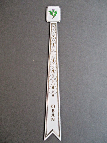 Leather bookmark oban scotland - bookmark,