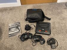 Retro vintage Sega Mega Drive 2 with two controllers and carry case