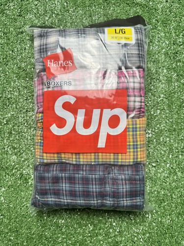 Supreme hanes plaid boxers - supreme®/hanes®,