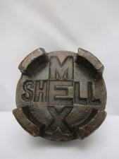 SHELL-MEX 2 GALLON BRASS PETROL FUEL OIL CAN TIN LID CAP TOP VINTAGE OLD ANTIQUE