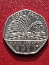 50p coin public library 2000