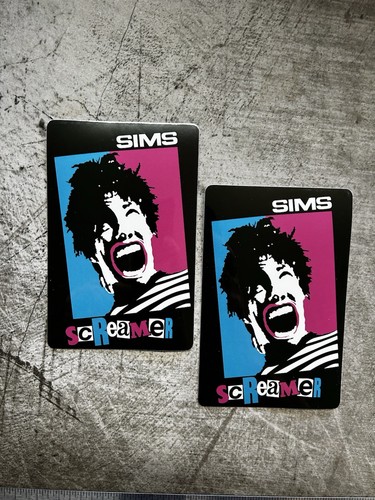 Sims skateboard stickers 1980 - sims,