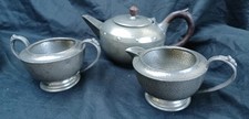 Vintage pewter Tea Set, Teapot