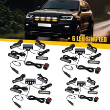 16x 6LED 12V 24V Amber Strobe