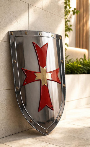 Templar knight shield handmade - templar,