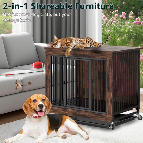 Wooden dog cage - cage, unit